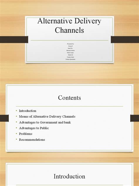 alternative delivery channels pdf.